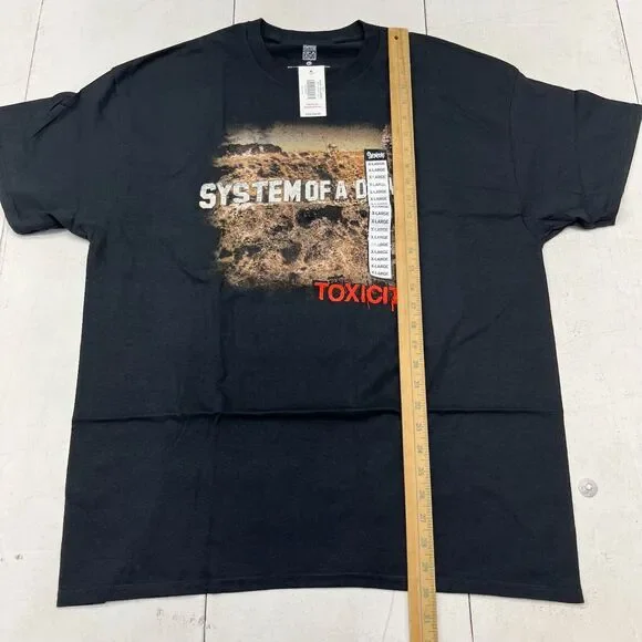 System Of A Down Black Graphic Print T-Shirt Mens Size X-Large NEW Spencers - Picture 4 of 5